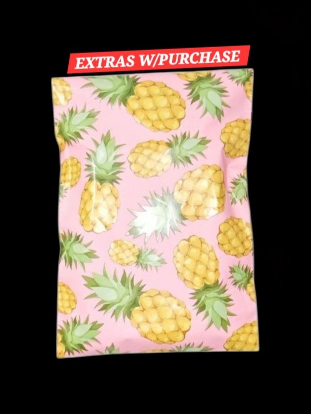 20ct. 6x9 Polymailers Tropical Pineapple/Random Thank You Cards And Stickers